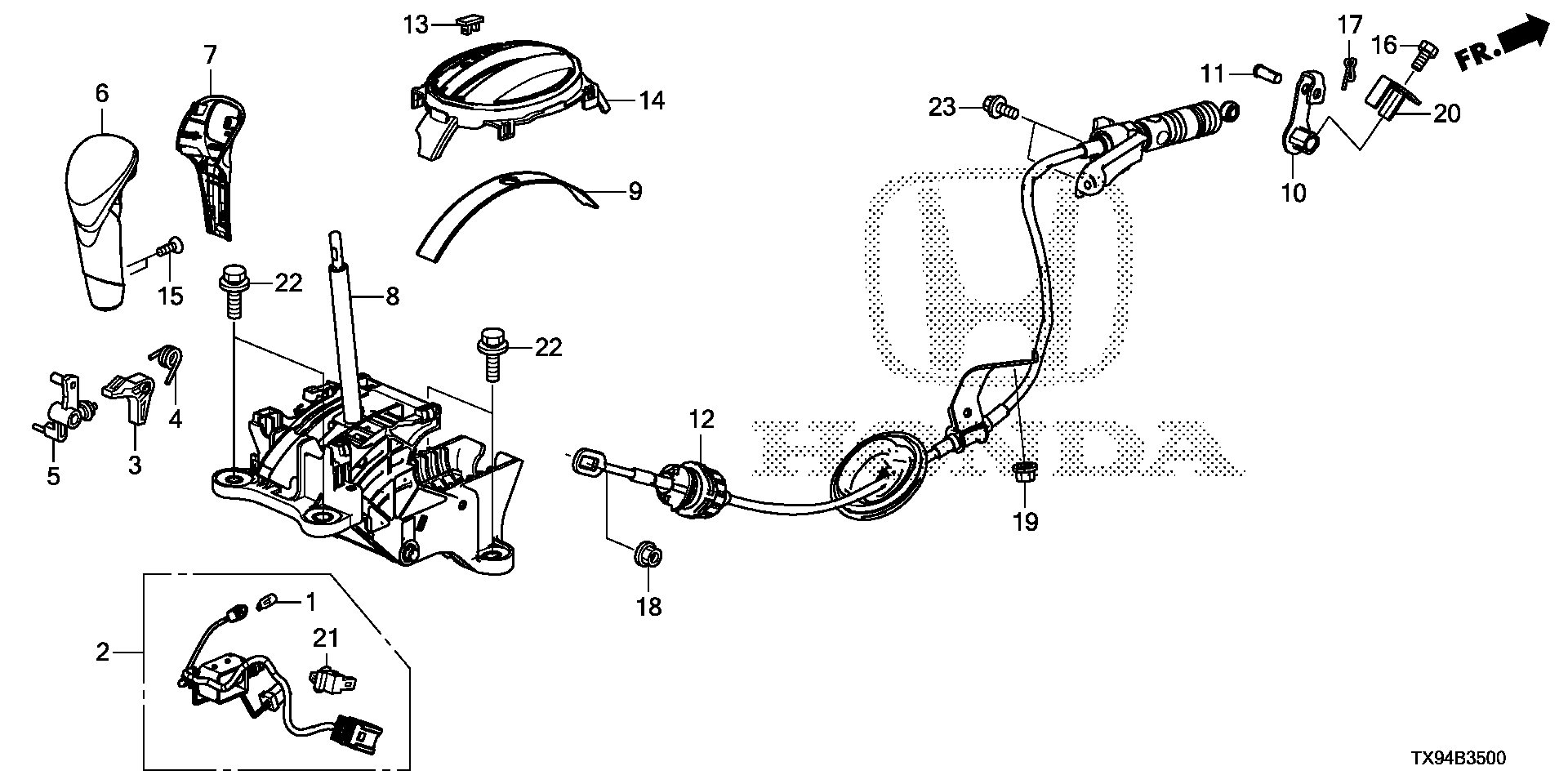54315-TX9-981 - WIRE, CONTROL