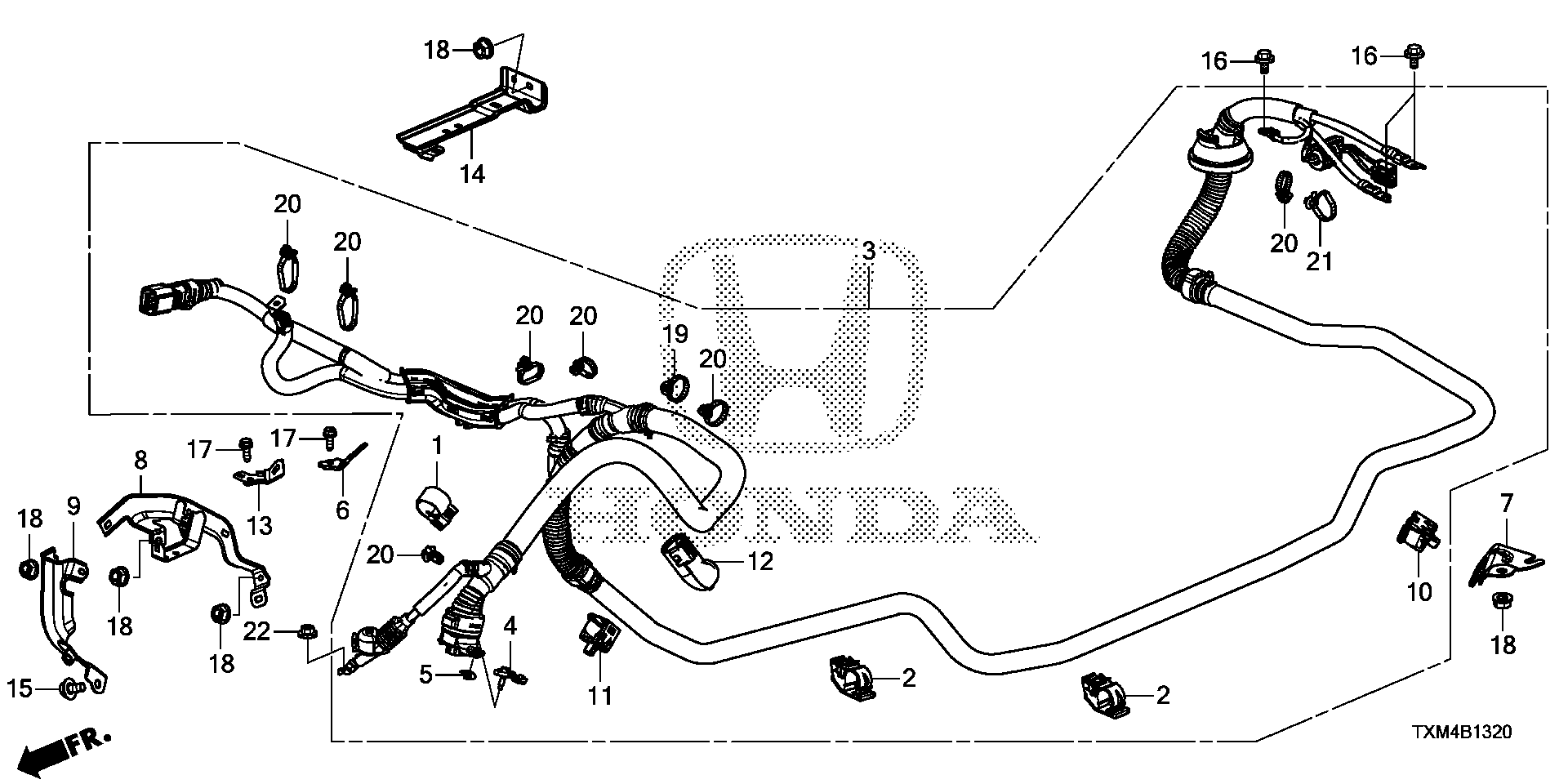 38895-6L2-A00 - STAY C, COMPRESSOR CABLE
