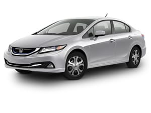 Silver metallic 4door 2015 Honda Civic Hybrid