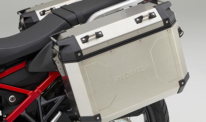 Left Pannier Case (Aluminum) Motorcycle Africa Twin Accessories